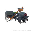 horizontal cement silo dry mix concrete plant